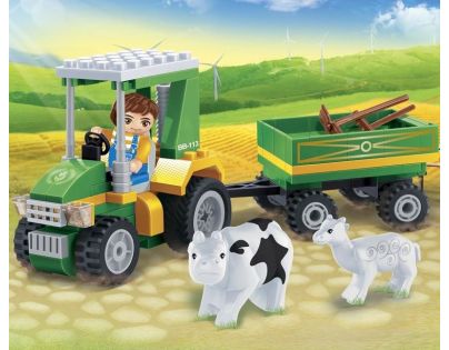 Banbao Farma 8586 Farmářský traktůrek s vlečkou