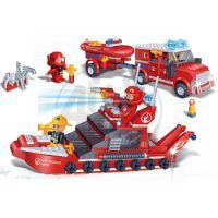 BanBao Hasiči 8312 Hasičské auto a loď 2