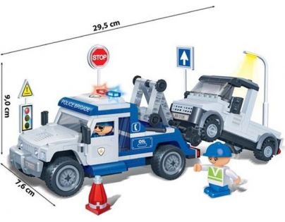 Mikro Trading Stavebnica BanBao Policie 8345 Policejní odtahovka