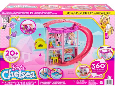 Barbie Chelsea dom so šmykľavkou
