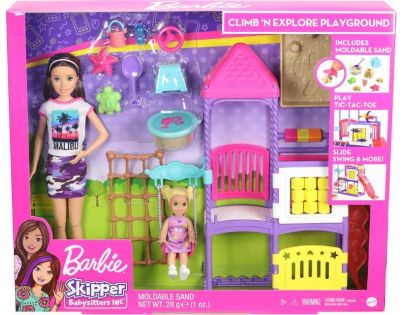 Barbie opatrovateľka na ihrisku herný set