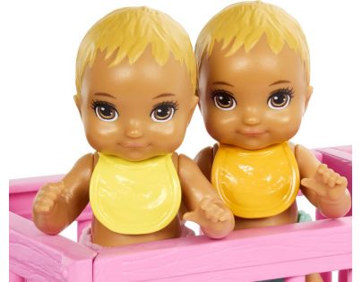 Barbie Opatrovateľka s dvojčatami herný set