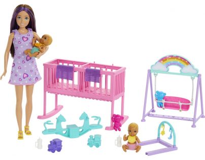 Barbie Opatrovateľka s dvojčatami herný set
