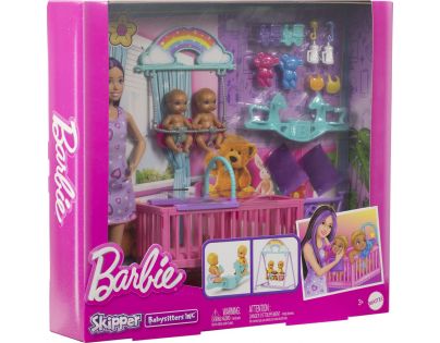 Barbie Opatrovateľka s dvojčatami herný set
