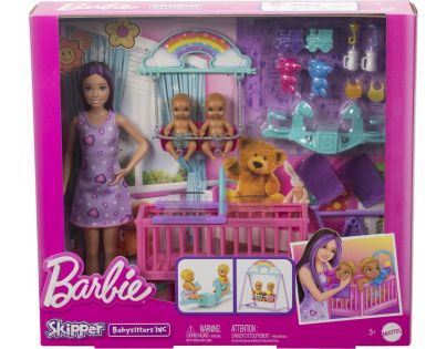 Barbie Opatrovateľka s dvojčatami herný set