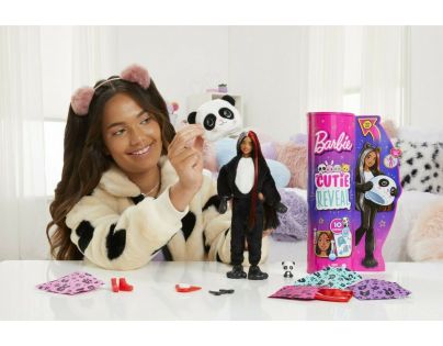 Barbie Cutie Reveal bábika 30 cm séria 1 panda