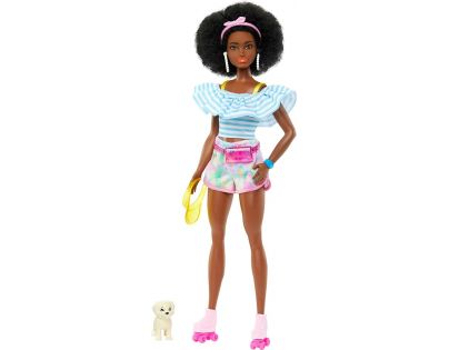 Barbie Deluxe Módna bábika Trendy korčuliarka