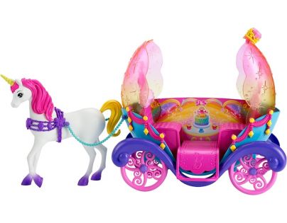 Barbie Duhový kočár s princeznou