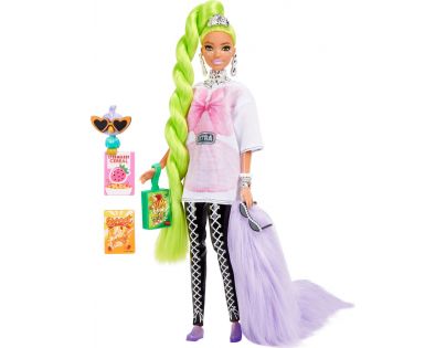 Barbie Extra 30 cm neónovo zelené vlasy