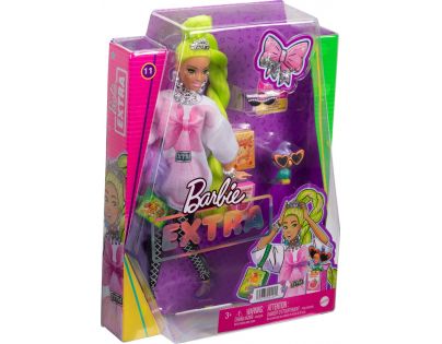 Barbie Extra 30 cm neónovo zelené vlasy