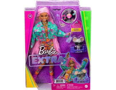 Barbie Extra 30 cm ružové vrkôčiky