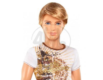 BARBIE T4893 Fashionistas Ken - Hnědé kalhoty