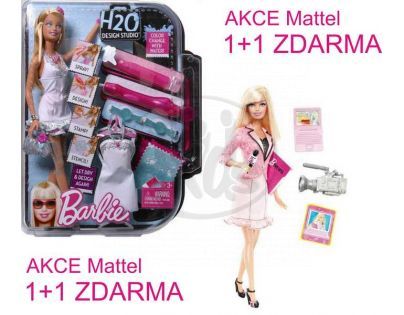 Panenka Barbie H2O Design studio + Panenka Barbie Počítačová inženýrka ZDARMA