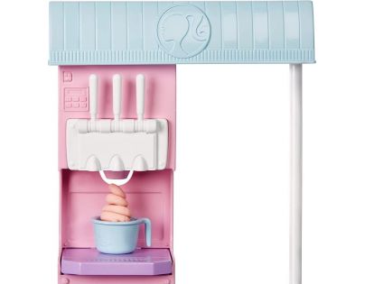Barbie Herný set predavačka zmrzliny 30 cm blondínka
