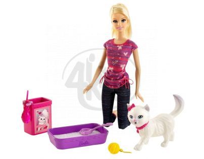MATTEL Barbie BHG13_BDH76 - Barbie Hrací set s koťátkem