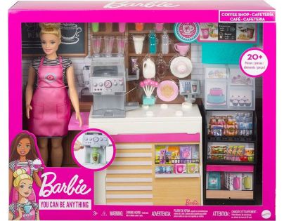 Barbie kaviareň s bábikou