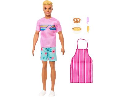 Barbie Ken s kuchárskymi doplnkami