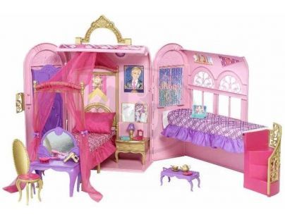 MATTEL V6823 - Barbie škola pro princezny - školní aktovka