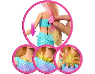 Barbie Kúzelná kvetinová morská panna - blondínka