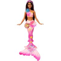 Barbie Kúzelná kvetinová morská panna - tmavovláska