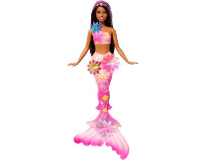 Barbie Kúzelná kvetinová morská panna - tmavovláska