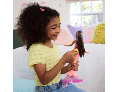 Barbie Kúzelná kvetinová morská panna - tmavovláska