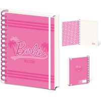 Barbie Malibu blok krúžkový A5