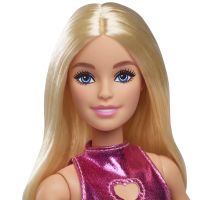 Barbie Modelka - lesklé šaty so srdiečkom 3