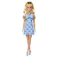 Barbie Modelka - šaty s modrými mašľami 4