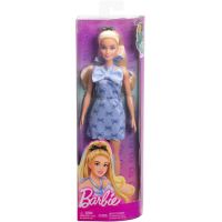 Barbie Modelka - šaty s modrými mašľami 6