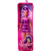 Barbie modelka 30 cm Žiarivé fialové šaty 5