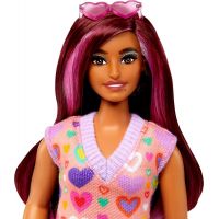 Barbie modelka Šaty so sladkými srdiečkami 3