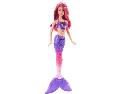 Barbie Mořská panna 34 cm - Fialovo-růžové vlasy