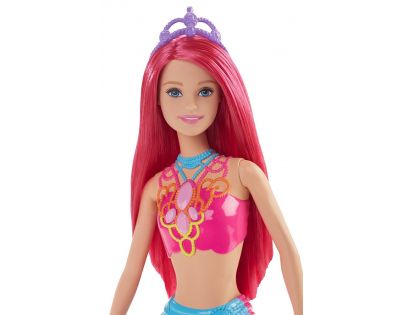 Barbie Mořská panna 34 cm - Růžové vlasy