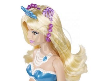 BARBIE BDB47 Mořská panna kamarádka - Blondýnka modrá