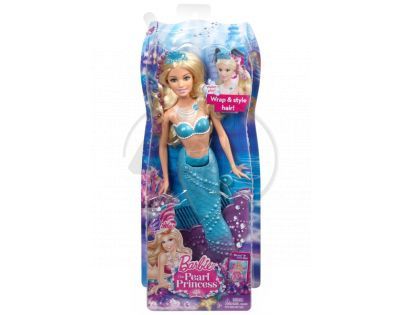 BARBIE BDB47 Mořská panna kamarádka - Blondýnka modrá