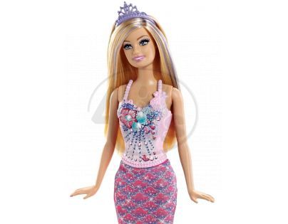 BARBIE CBV45 Mořská panna měnitelné prvky - Blondýnka růžová ploutev