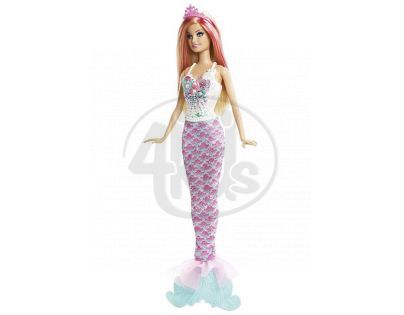 BARBIE CBV45 Mořská panna měnitelné prvky - Blondýnka tyrkysová ploutev