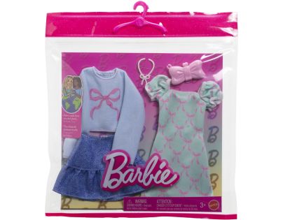 Mattel HYV05 Barbie Oblečenie 2 oblečky a 2 doplnky pre bábiku