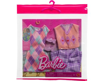 Mattel HYV06 Barbie Oblečenie 2 oblečky a 2 doplnky pre bábiku