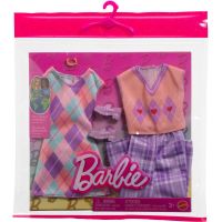 Mattel HYV06 Barbie Oblečenie 2 oblečky a 2 doplnky pre bábiku