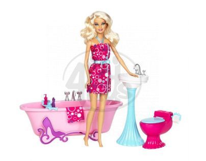 BARBIE Y1319 Panenka a nábytek - Koupelna
