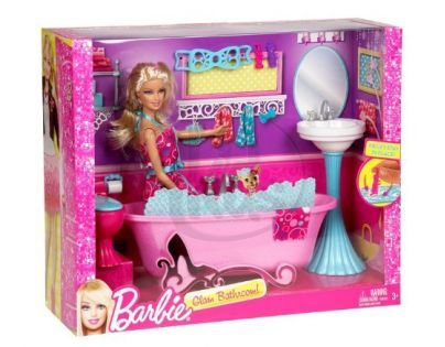 BARBIE Y1319 Panenka a nábytek - Koupelna