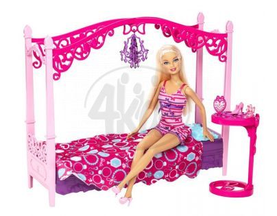 BARBIE Y1319 Panenka a nábytek - Ložnice