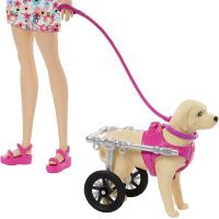 Barbie bábika a psík s invalidným vozíčkom 3