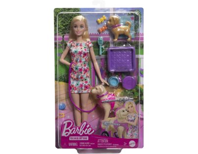 Barbie bábika a psík s invalidným vozíčkom