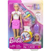 Mattel Barbie Bábika dúhové vlasy s trblietavým stylingom 4