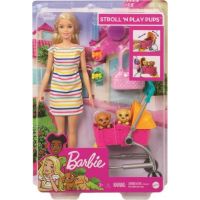 Barbie bábika na vychádzke s psíkom 6