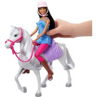 Barbie bábika 30 cm na vychádzke s koňom 3