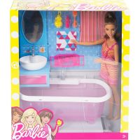 Barbie bábika s nábytkom Kúpeľňa 6